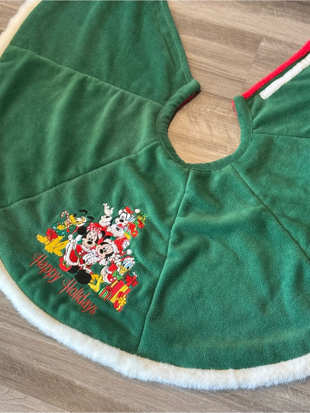 Like New Disney Kids Green Holiday Tree Skirt Jacket